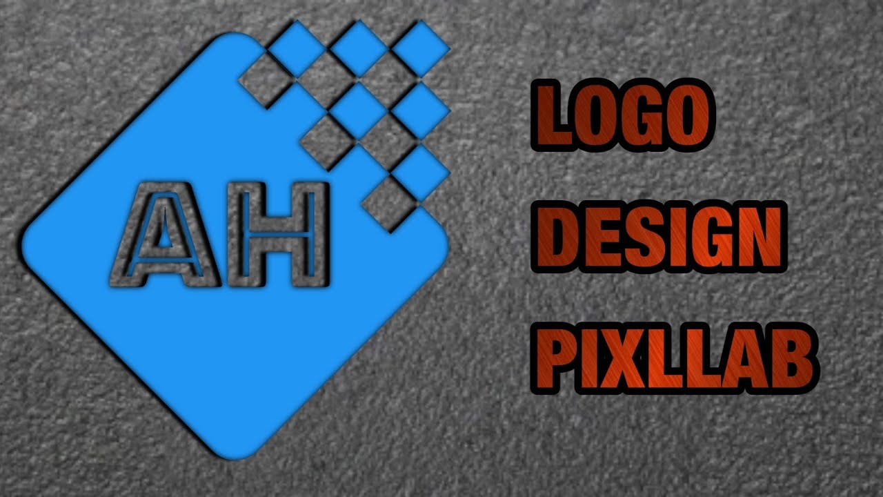 AH professional Logo Design on Android Mobile | How to make AH professional Logo in PIXLLAB @logo