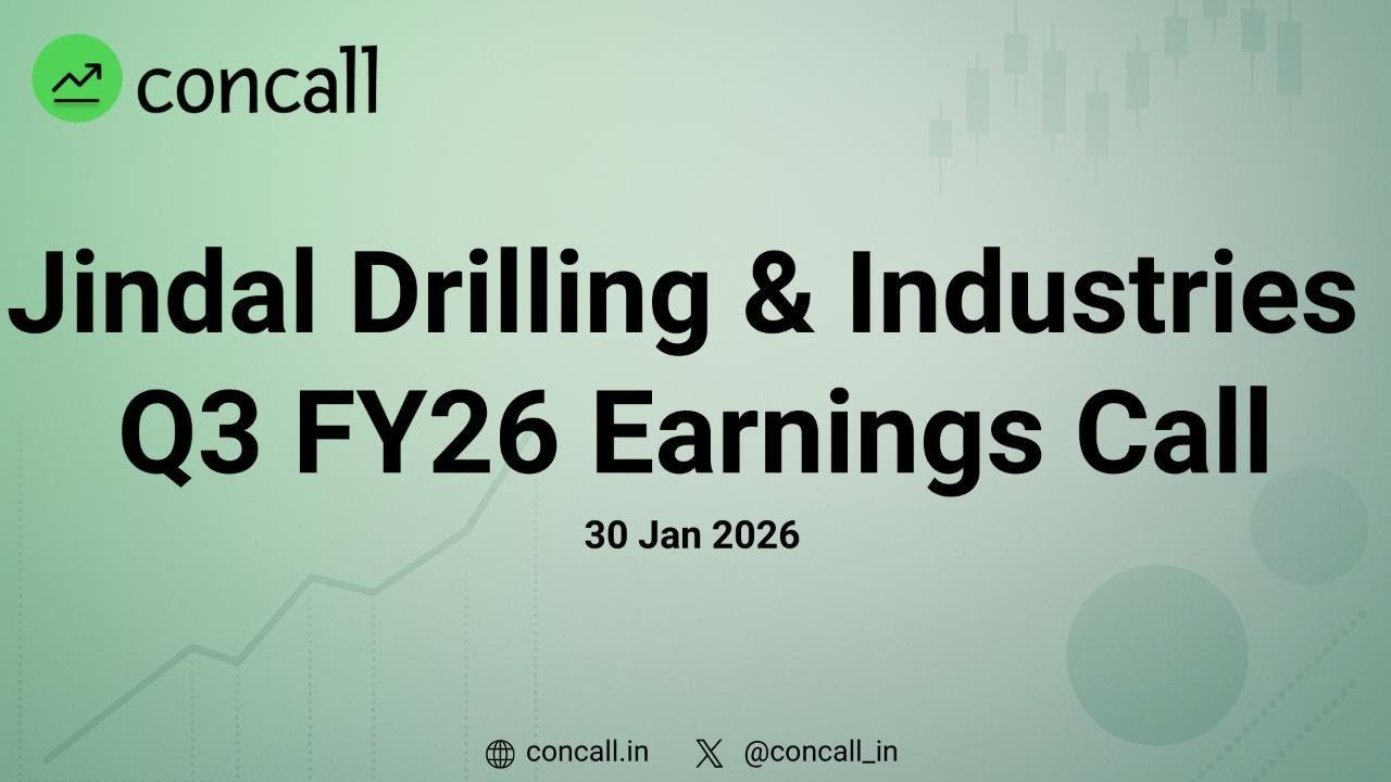 Jindal Drilling & Industries Ltd Q3 FY26 Earnings Conference Call | Concall.in