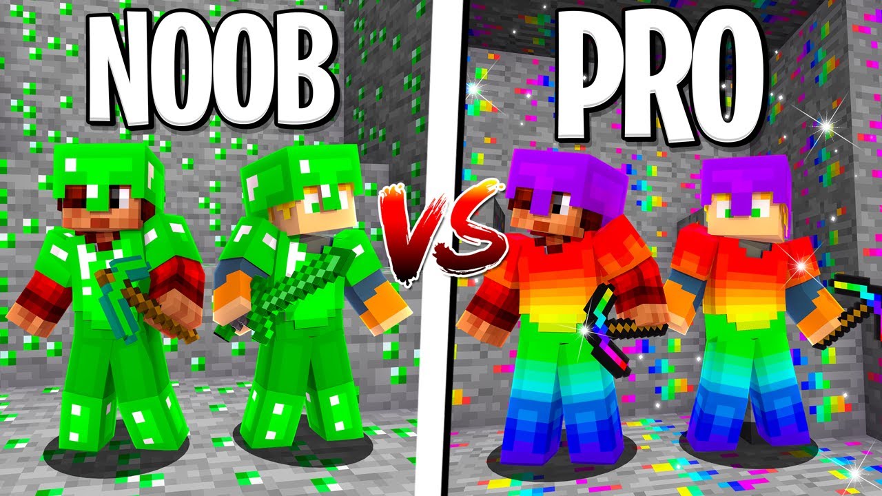 NOOB vs PRO: MINÉRIO SECRETO VS ESMERALDA NO MINECRAFT!!