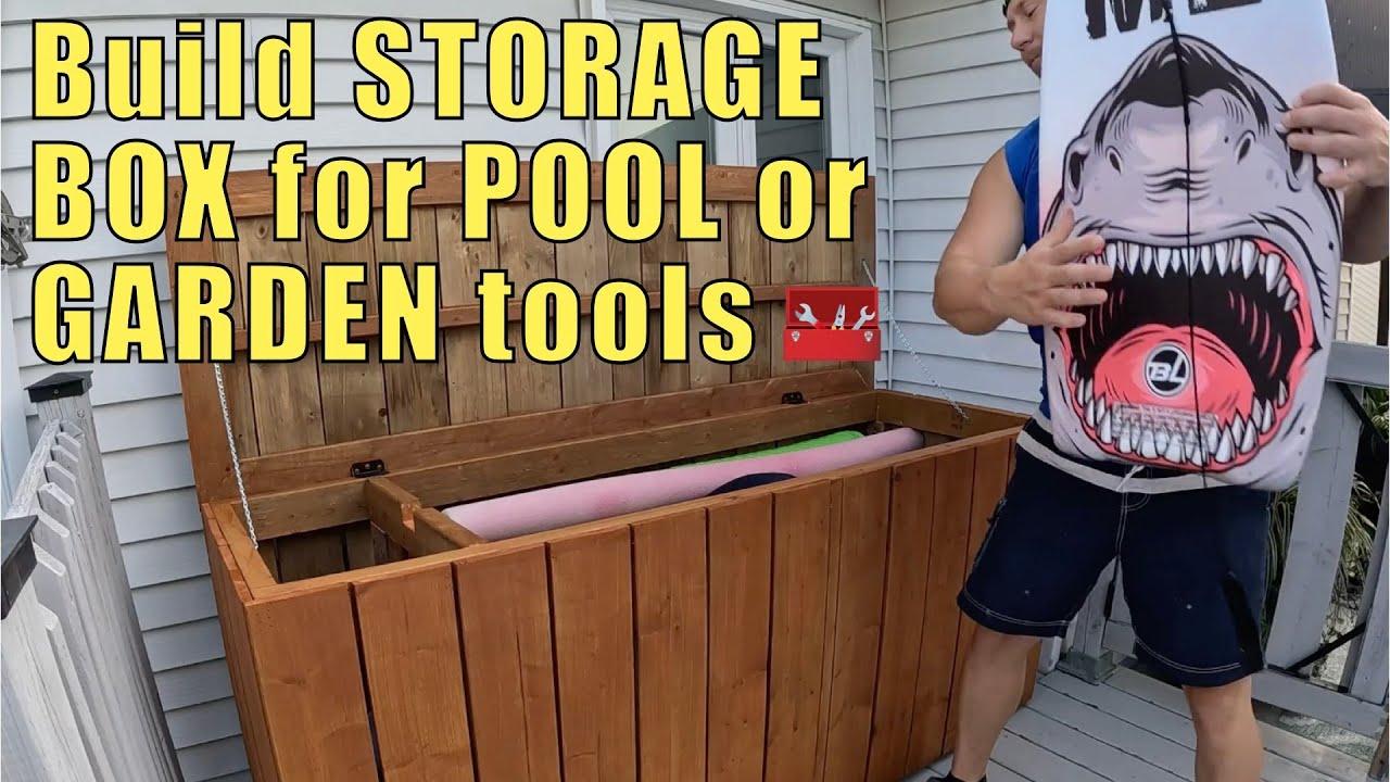 Ultimate DIY Outdoor Storage Box for Pool & Garden accessories | Perfect Backyard Organizer!