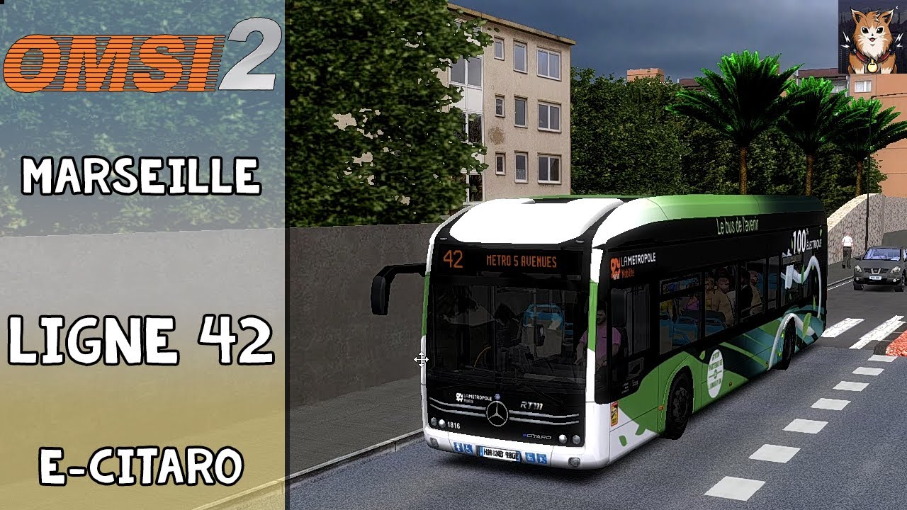 [OMSI 2] | Marseille2018 | Ligne 42 : Dépôt La Rose - Métro 5 Avenues | (E-Citaro) | FR