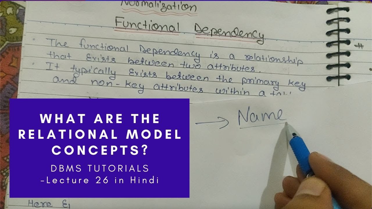 Normalization - Functional Dependency & Types of Functional dependencies in DBMS Hindi - Lecture 28