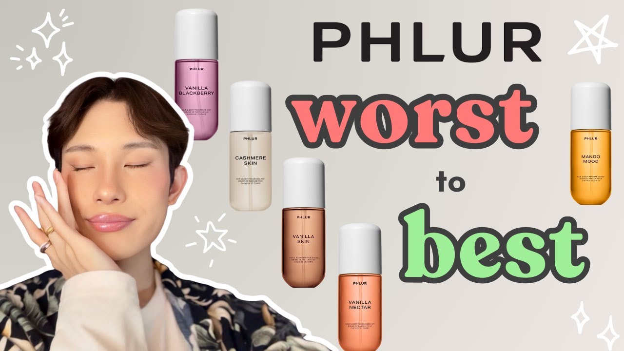 ranking all of my phlur fragrance mists from worst to best