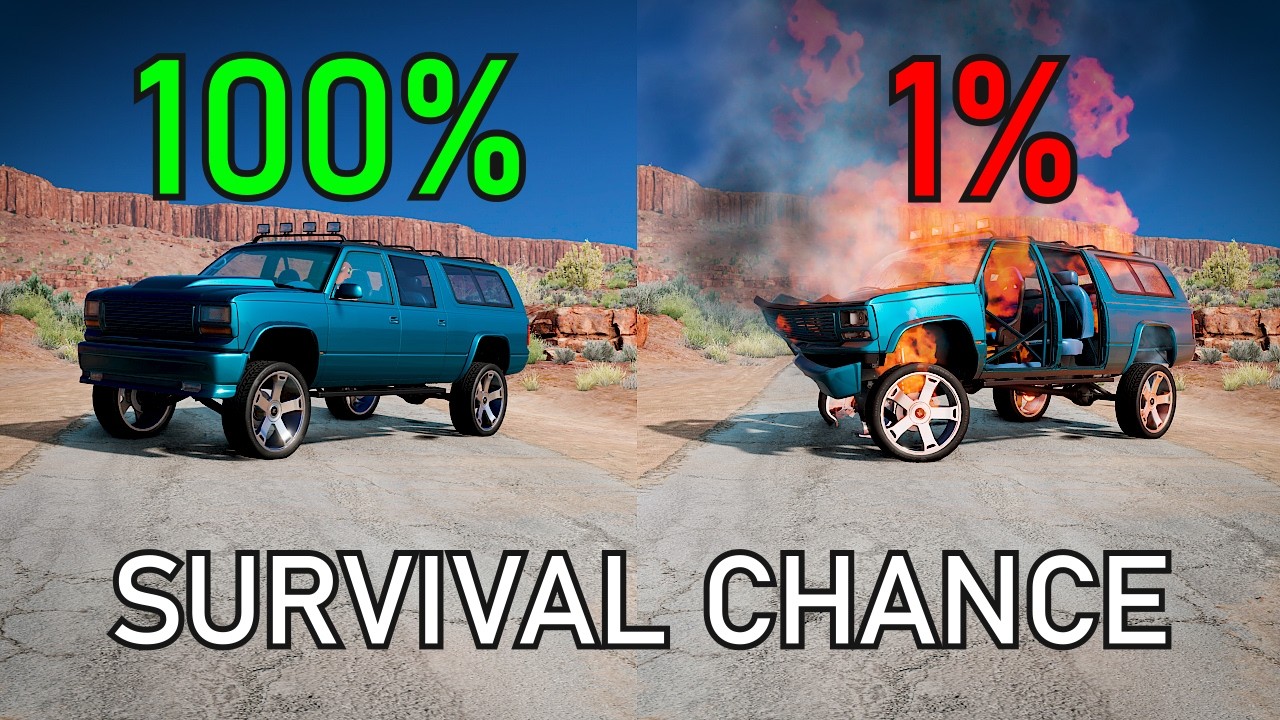 Best of Realistic Survival Chance Crashes #4 | BeamNG.drive