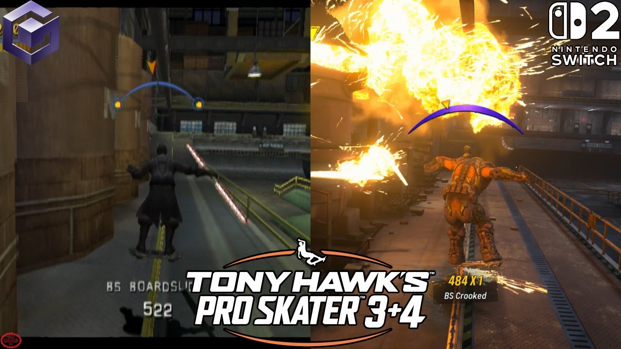 Tony Hawk's Pro Skater 3+4 - Gamecube VS Switch 2 [Comparison]