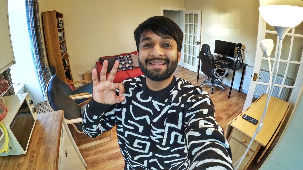 🏠 Tour of My Accommodation In Scotland | 1 Room Home For Single Indian In UK | Rent 675 Pounds 🇬🇧
