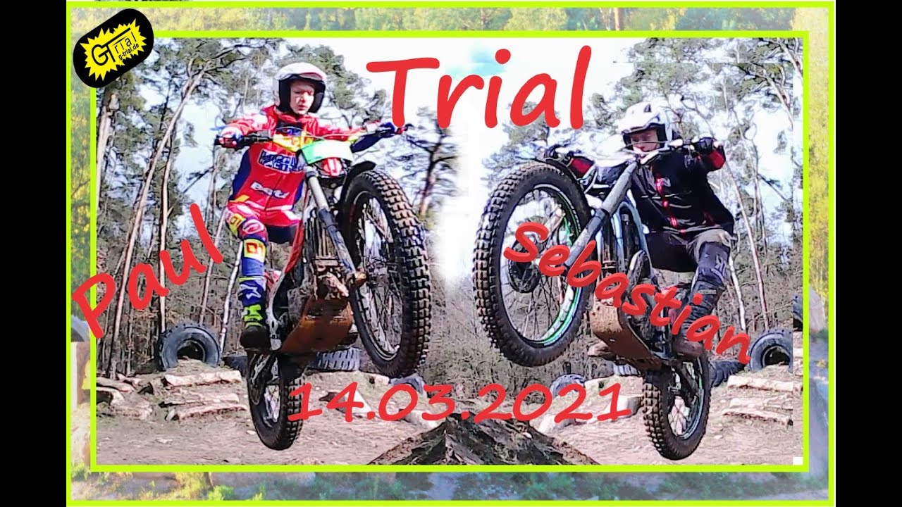 Motorrad Trial Training am 14.03.2021 Paul und Sebastian in Heideck