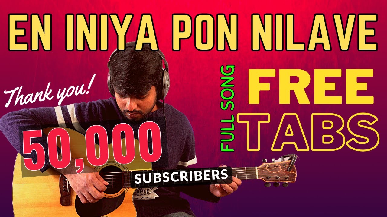 En Iniya Pon Nilave | Guitar Lesson/Cover | Full Song | Lead Tabs | Maestro Ilayaraja | Moodu Pani
