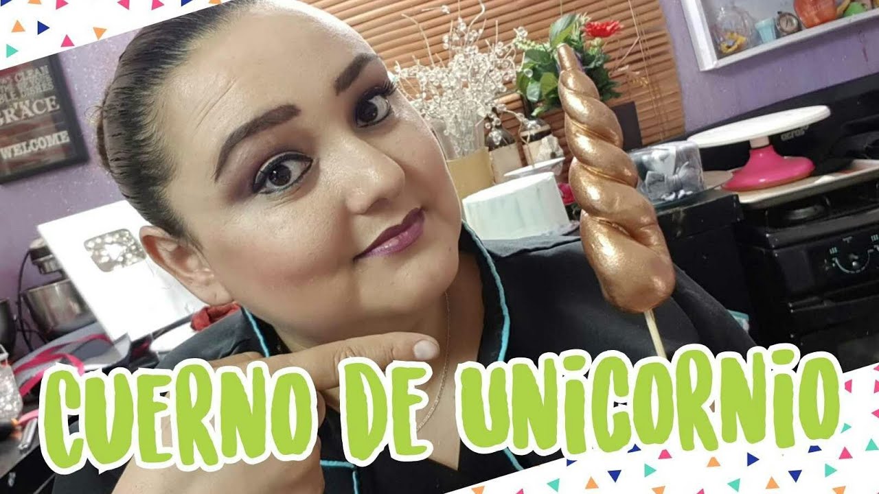 Cuerno de Unicornio 🦄 En Fondant