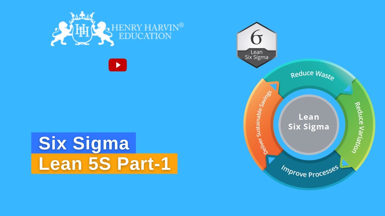 Six Sigma Lean 5S (Part-1) | Best Lean Six Sigma Black Belt Tutorial For Beginners | 