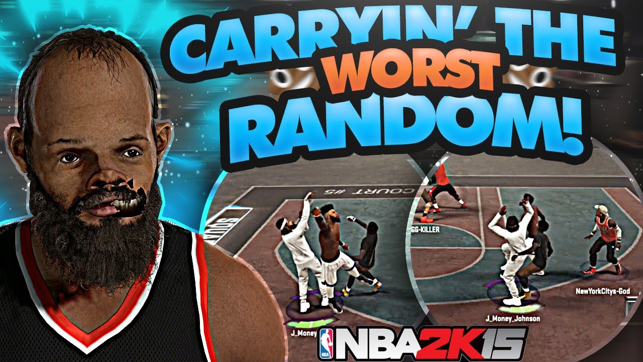 THROWBACK ON NBA 2K15 STAGE 🔥! • CARRYING THE WORST RANDOM EVER 💩! • NBA 2K15 MyPARK