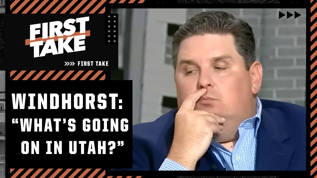 &lsquo;What&rsquo;s going on in Utah?&rsquo; - Brian Windhorst EPIC break down of Jazz&rsquo;s strange trade | First Take