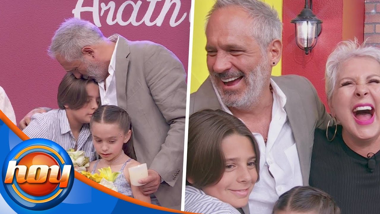 Arath de la Torre llora conmovido por la visita de sus hijos y su mamá en su cumpleaños | Hoy