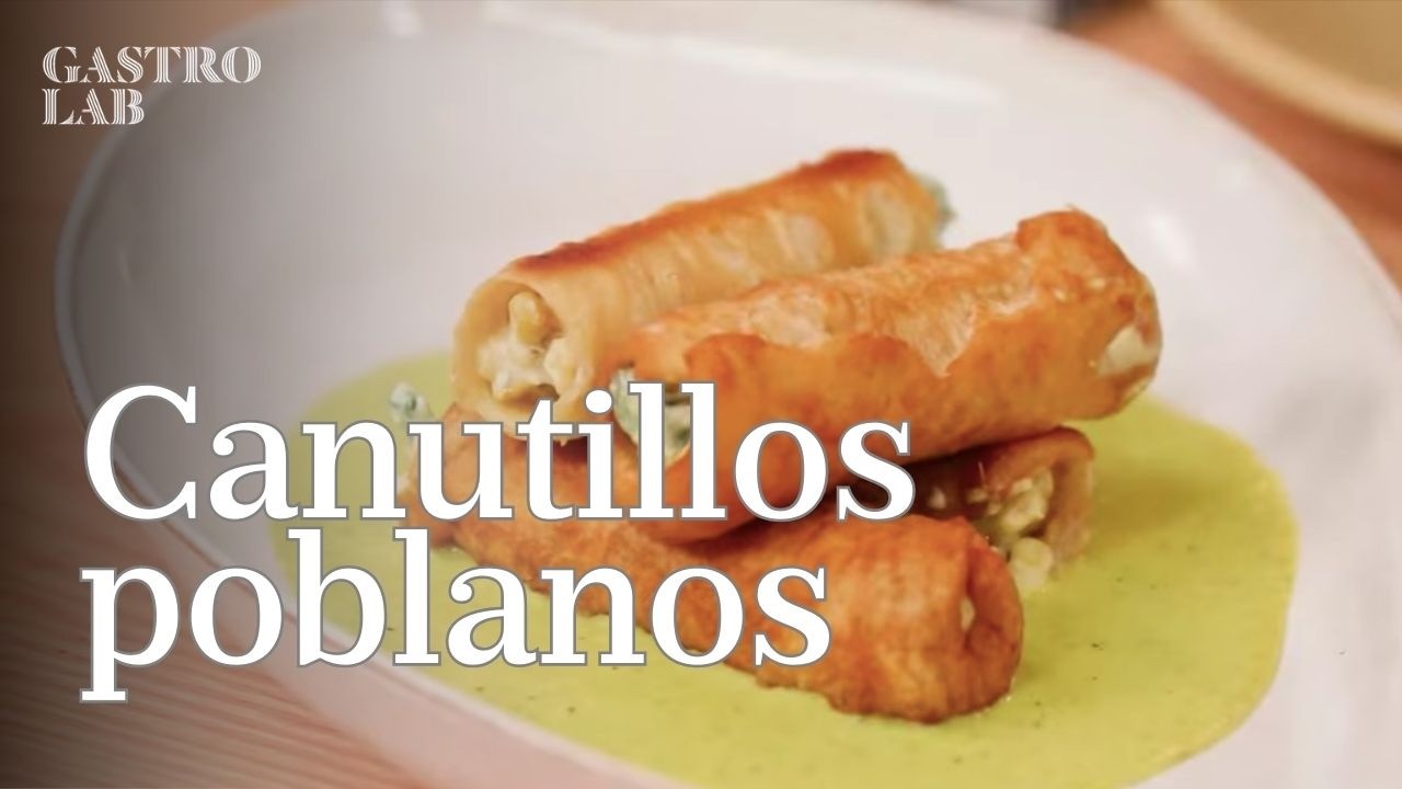 Canutillos poblanos con salsa suiza | Recetas tradicionales en Gastrolab