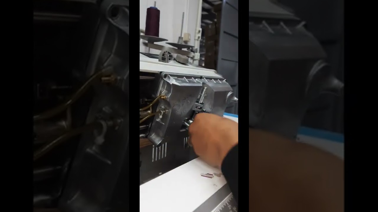 #طريقة ضبط المقص السنجر لمكنه حوض الزيت المقفول