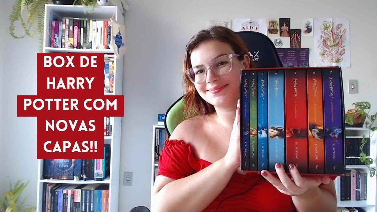 BOX DE HARRY POTTER EM DETALHES ⚡ | Box vermelho edição britânica vale a pena? 