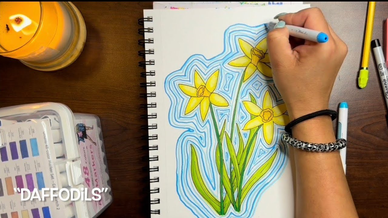 In This Chapter: “Daffodils” || DrawingTime: 59 Mins 7 Secs