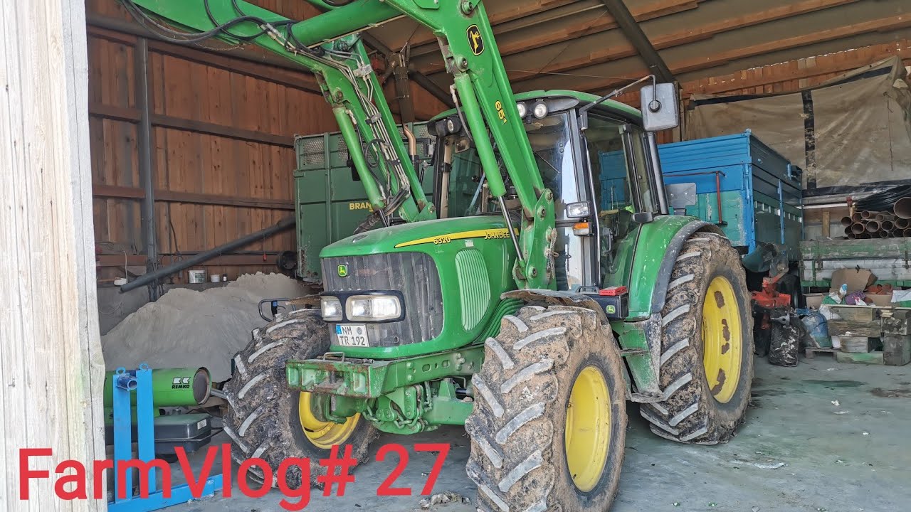 FarmVlog# 27 Neues für den John deere 6320 front hydraulik und zapfwelle