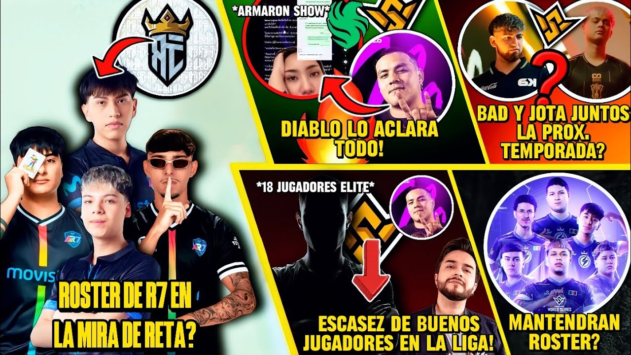 ROSTER DE R7 EN LA MIRA DE RETA? | DIABLO ACLARA TODO! | ESCASEZ DE BUENOS JUGADORES | BAD Y JOTA💣