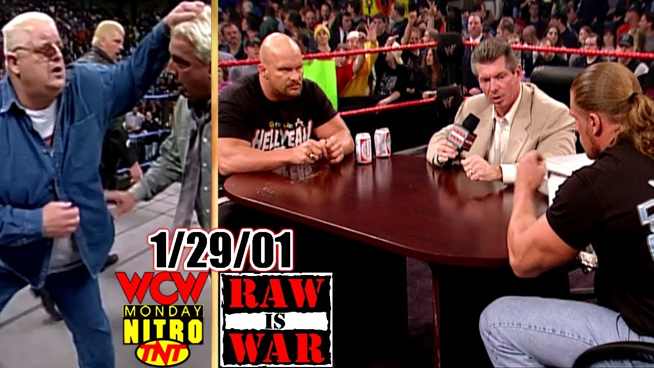 WWF RAW vs. WCW Nitro - January 29, 2001 Full Breakdown - Austin/HHH Contract Signing - Dusty Return