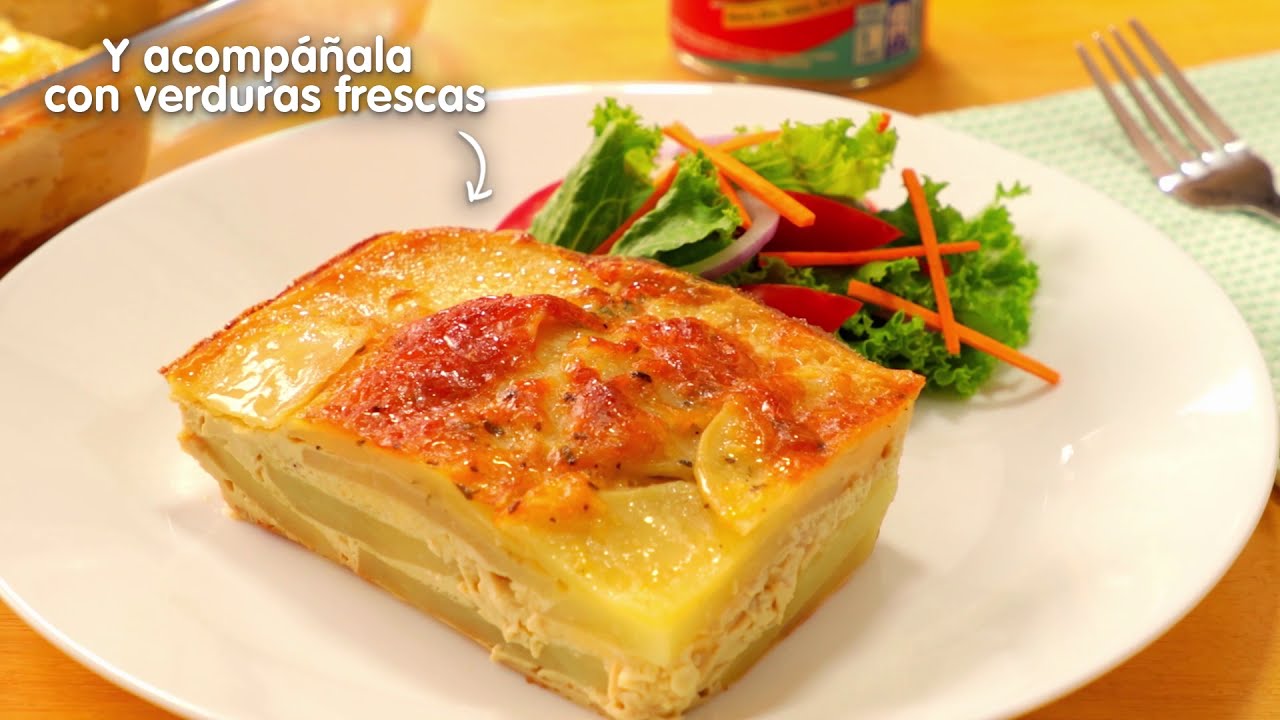 Pastel de papa y queso para compartir en familia