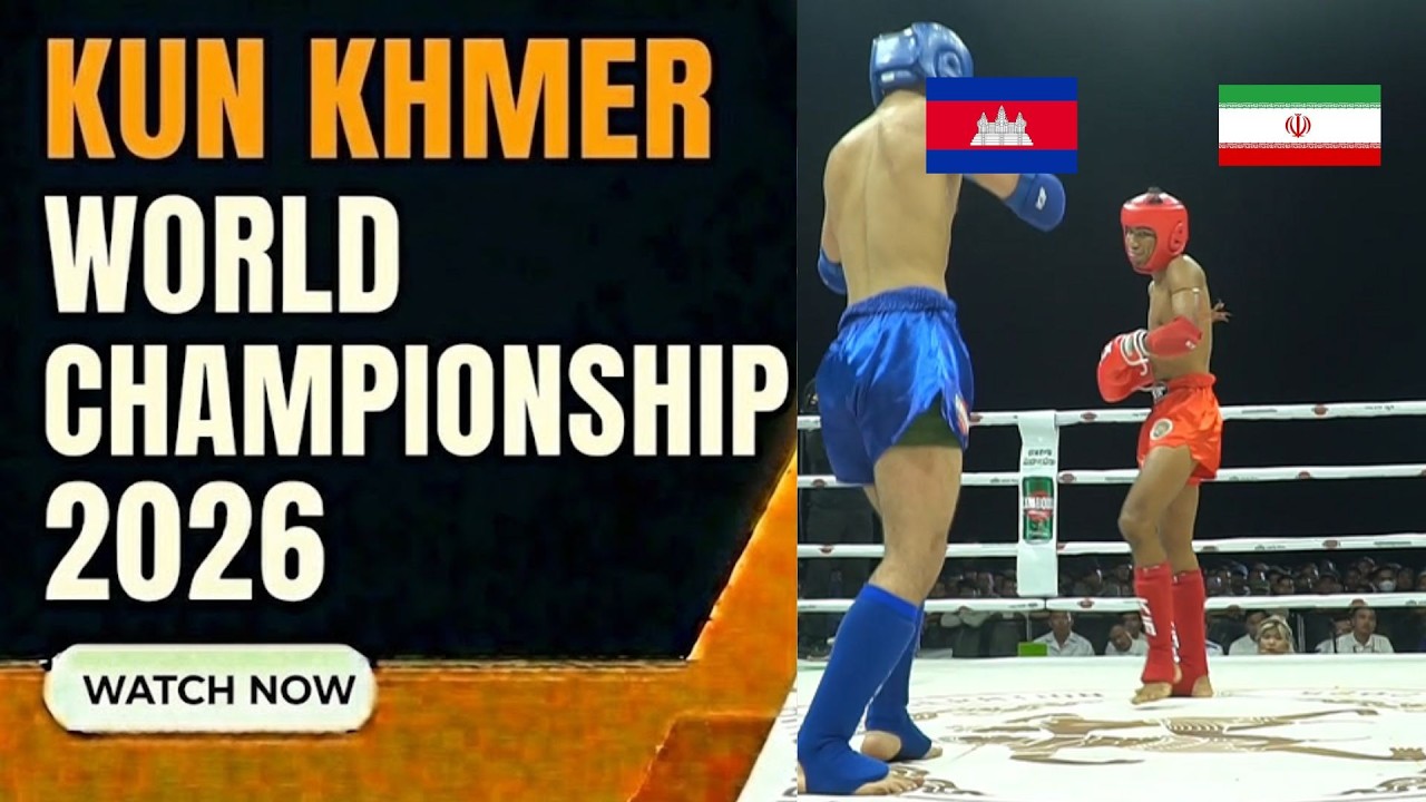 KUN KHMER WORLD CHAMPIONSHIP: THON SIHAV CAM vs  AMIR MOHAMMAD IRAN