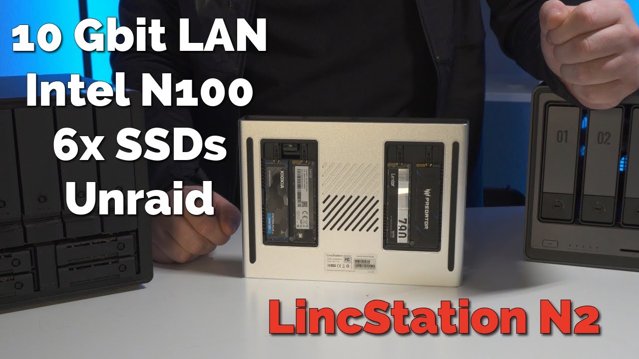 Unraid + 10 Gbit LAN + Intel N100 = LincStation N2 im Test