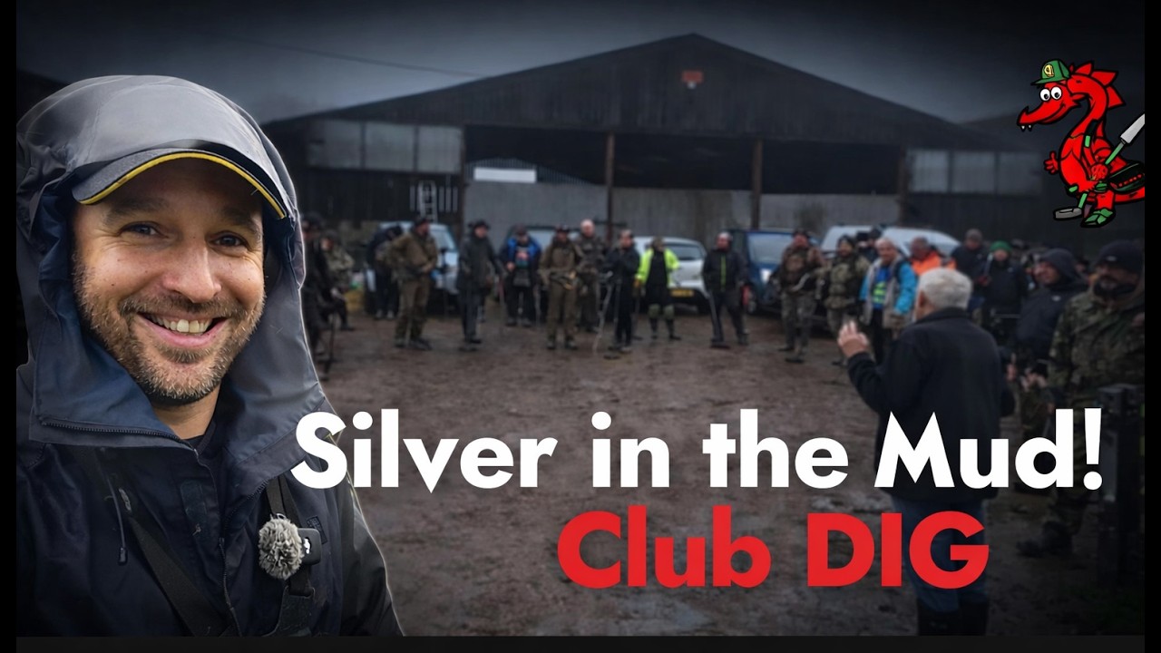 Silver in the Mud! UK Metal Detecting UK Club Dig