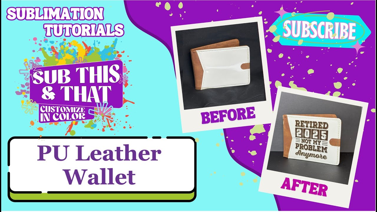 PU Sublimation Leather Wallet