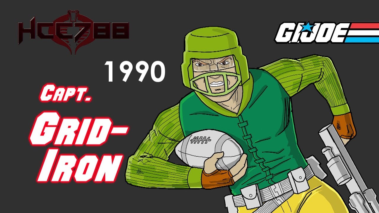 HCC788 - 1990 CAPT. GRID-IRON - Vintage G.I. Joe toy review!