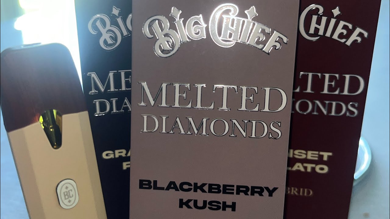 Big Chief Melted Diamonds Disposable (BlackBerry Kush) Review