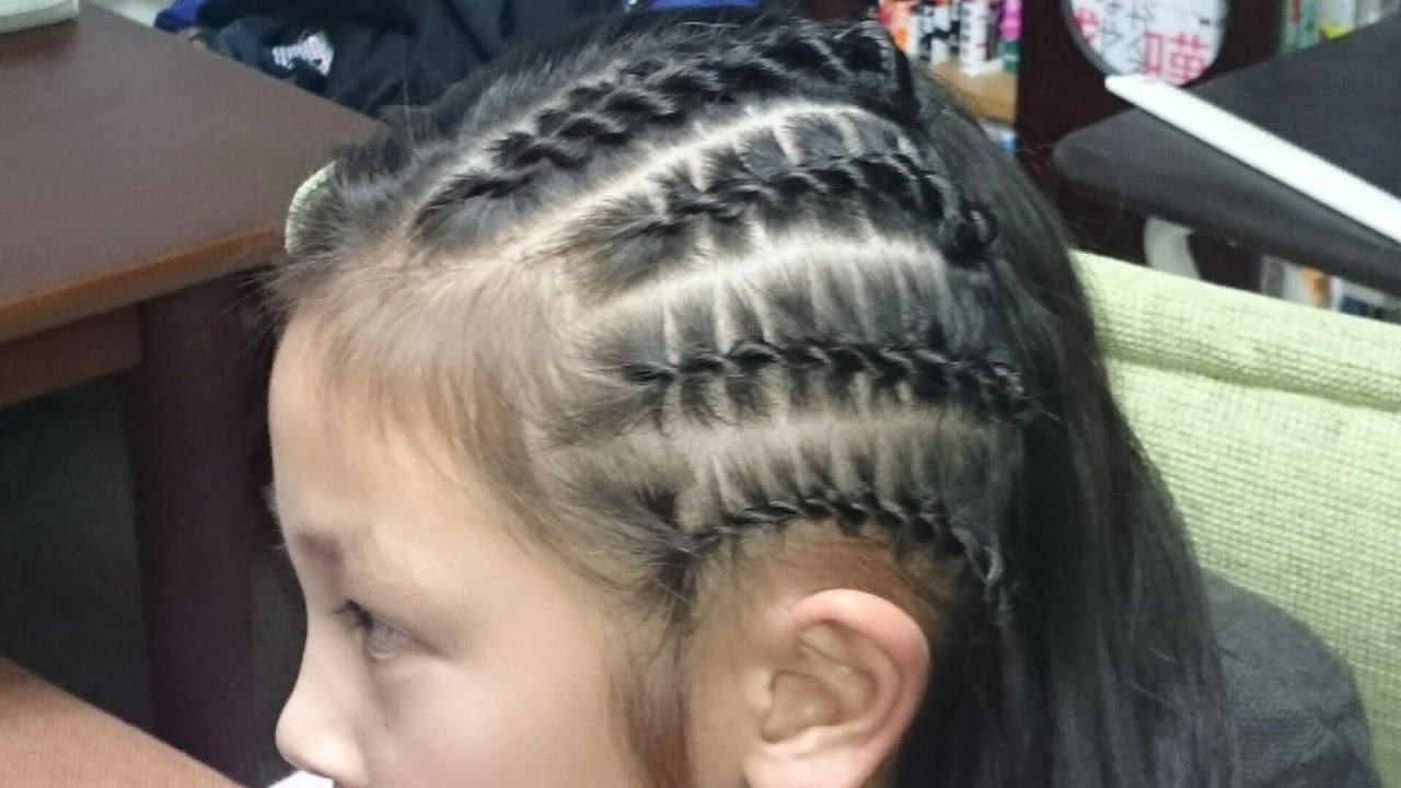 コーンロウより簡単 ロープロウ(ロープツイスト)/Cornrows Rope twist