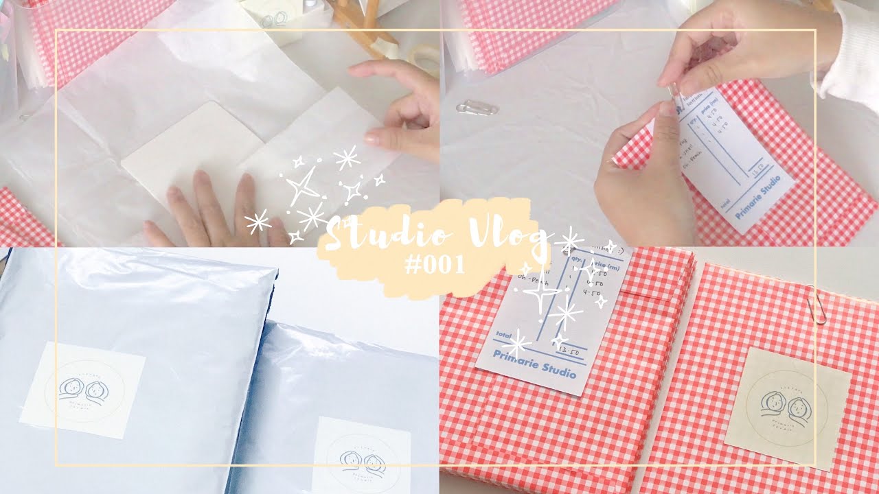 💌 studio vlog 01 * shop opening, packing our first orders , making drip coffee ☕️✨