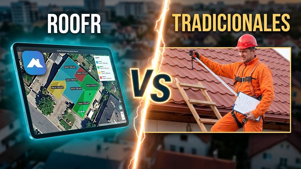 como se mide un techo por satelite / roofr website / como medir un techo