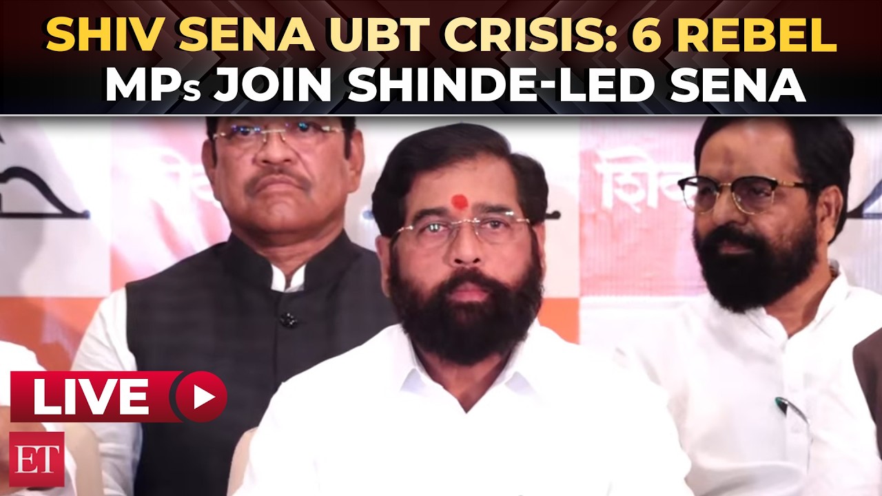 LIVE: Shiv Sena UBT crisis: 6 rebel MPs join Shinde-led Sena in massive jolt to Uddhav Thackeray