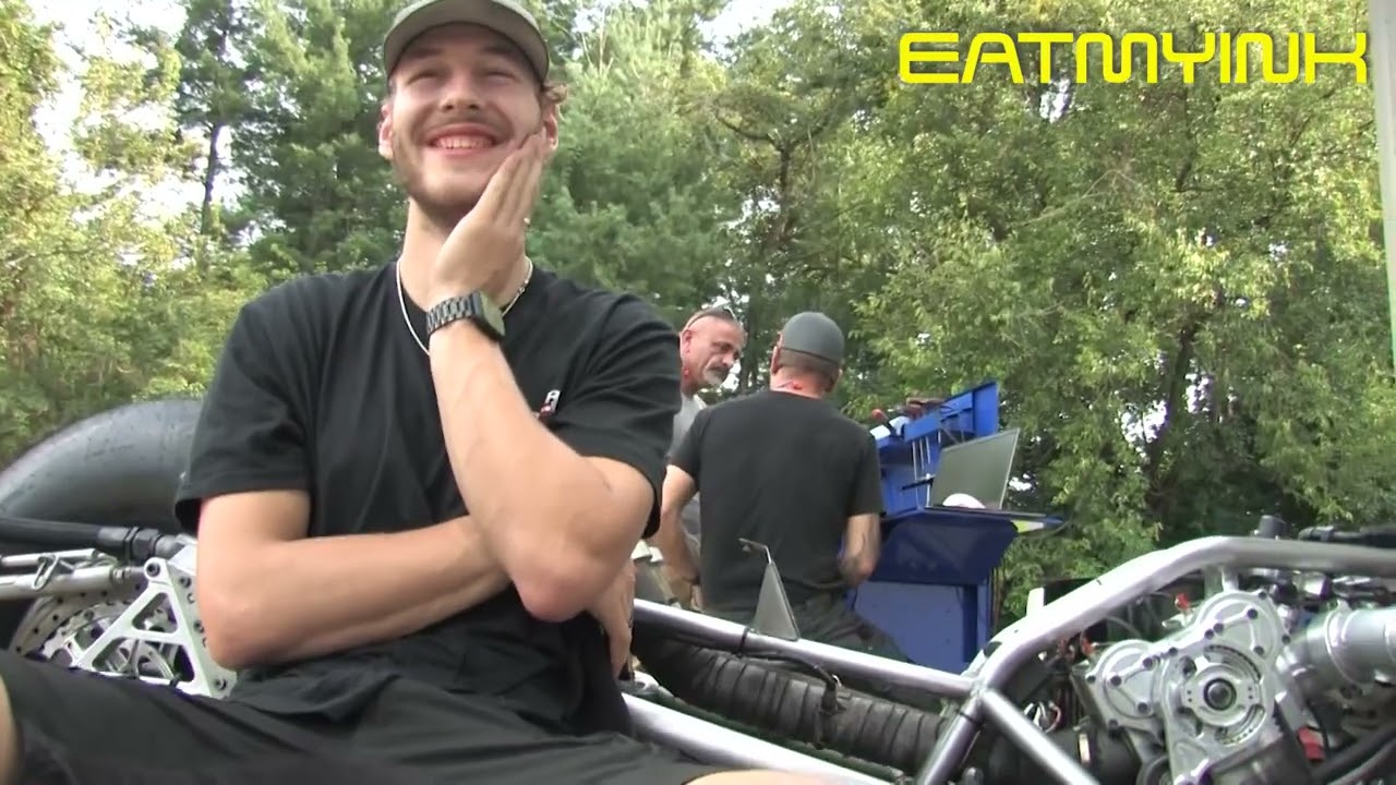 Elmeri Salakari Interviewed about riding a nitro Top Fuel Motorcycle