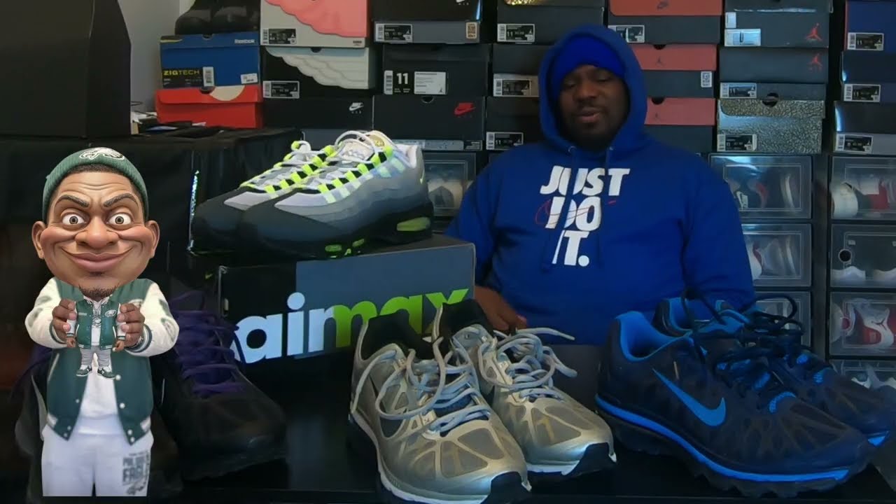 THE AIRMAX 95 NEON SOLD OUT, PLUS THE AIRMAX 2011 EPISODE 14 BY MUNCH DA SNEAKER HEAD