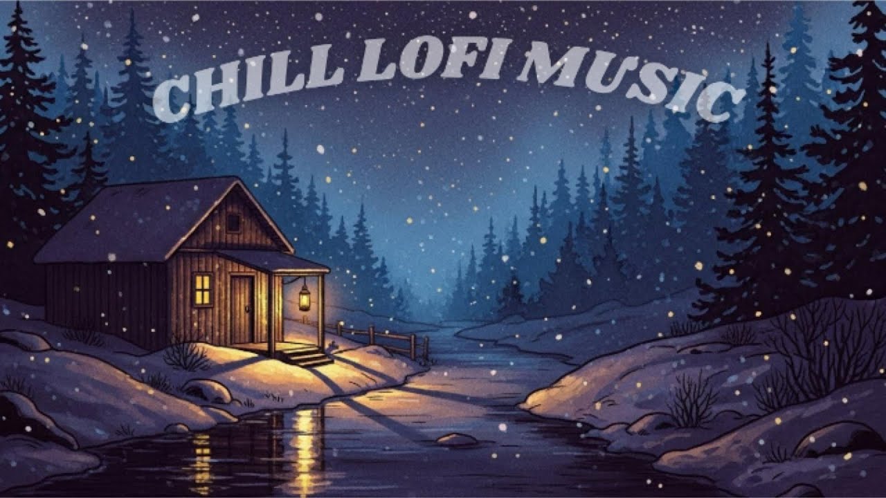 Shelter by the Frozen Stream Lo-Fi ❄️ Warm Lights in the Cold Night