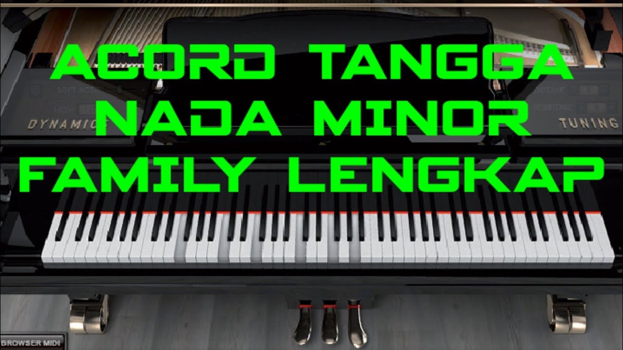Belajar tangga nada minor dan pasangan cordnya untuk  pemula