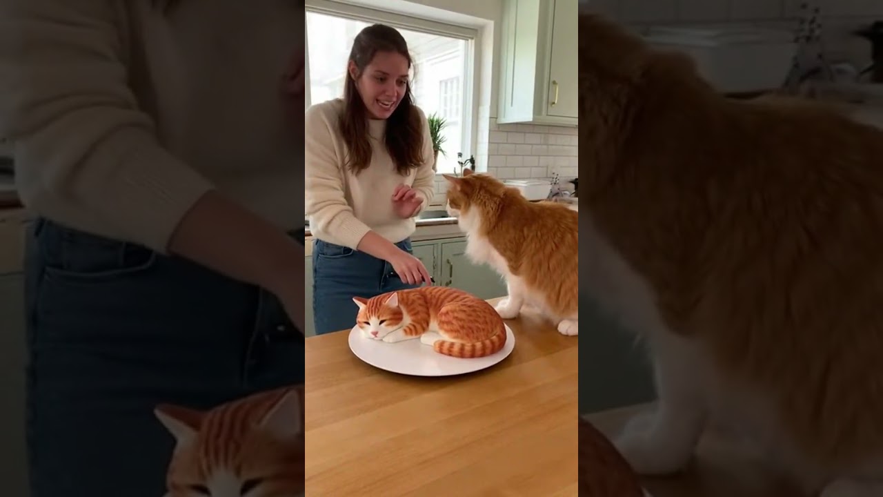 This Cat Thought the Cake Was Real… You Won’t Believe the Reaction