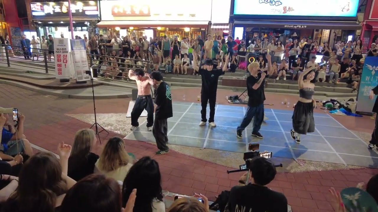 WIT(Whatever😎It🕶Takes)#위트 HongDae#홍대 Busking#버스킹 20250815 DJI 0167
