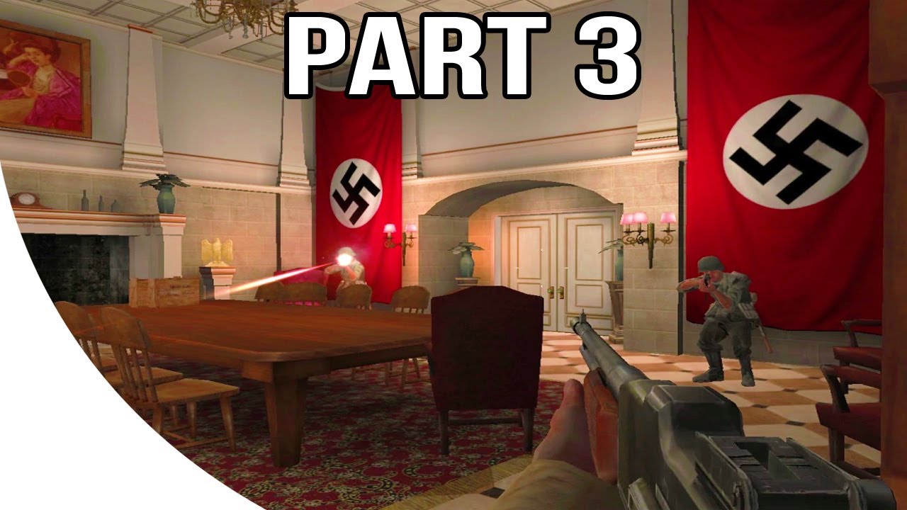 Call of Duty 1 Gameplay Walkthrough Part 3 - American Campaign - Alps Chateau