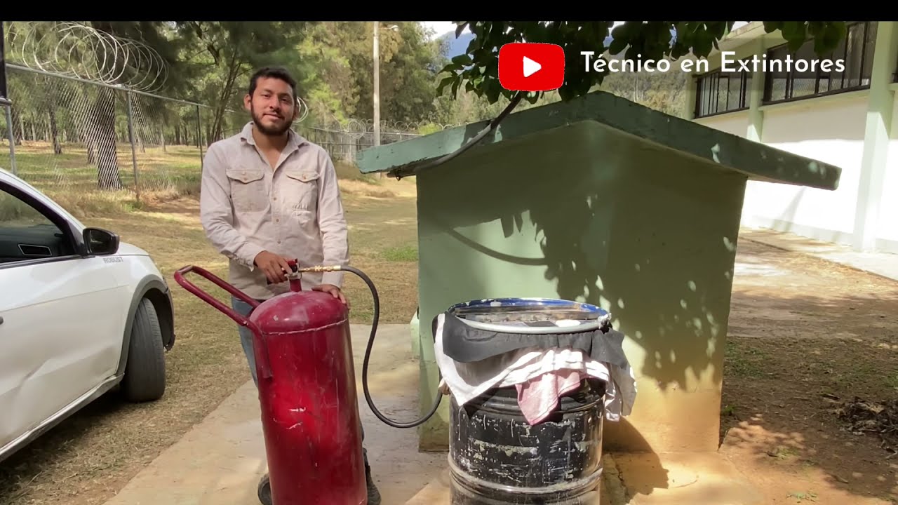 Sistema de descarga para Extintores Parte 3 #recargaymantenimiento #extintores #fuego #seguridad