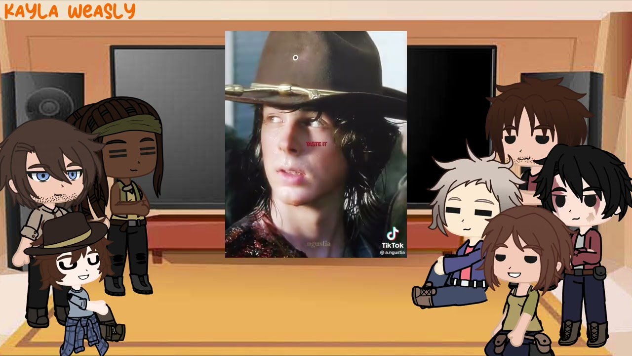Twd react to Carl/part 2/2(5/?)read description pls