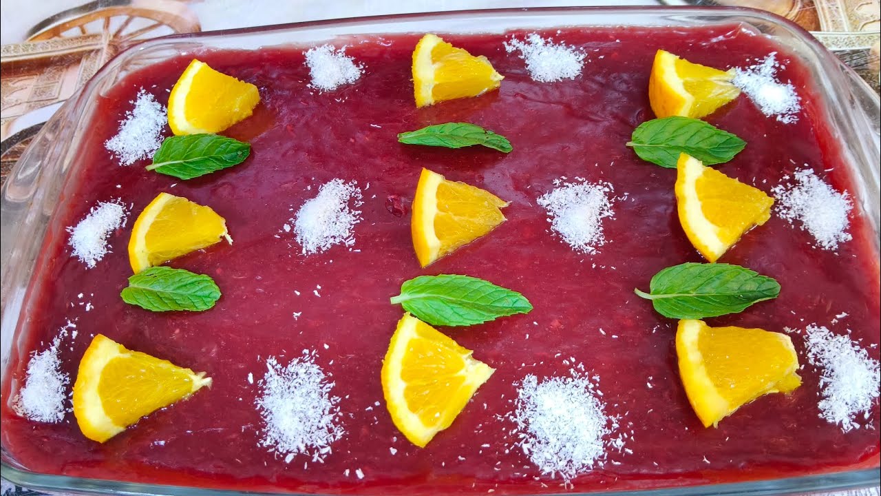 أطيب تحلاية طبقات البرتقال بالمهلبية والبسكويت 🍊