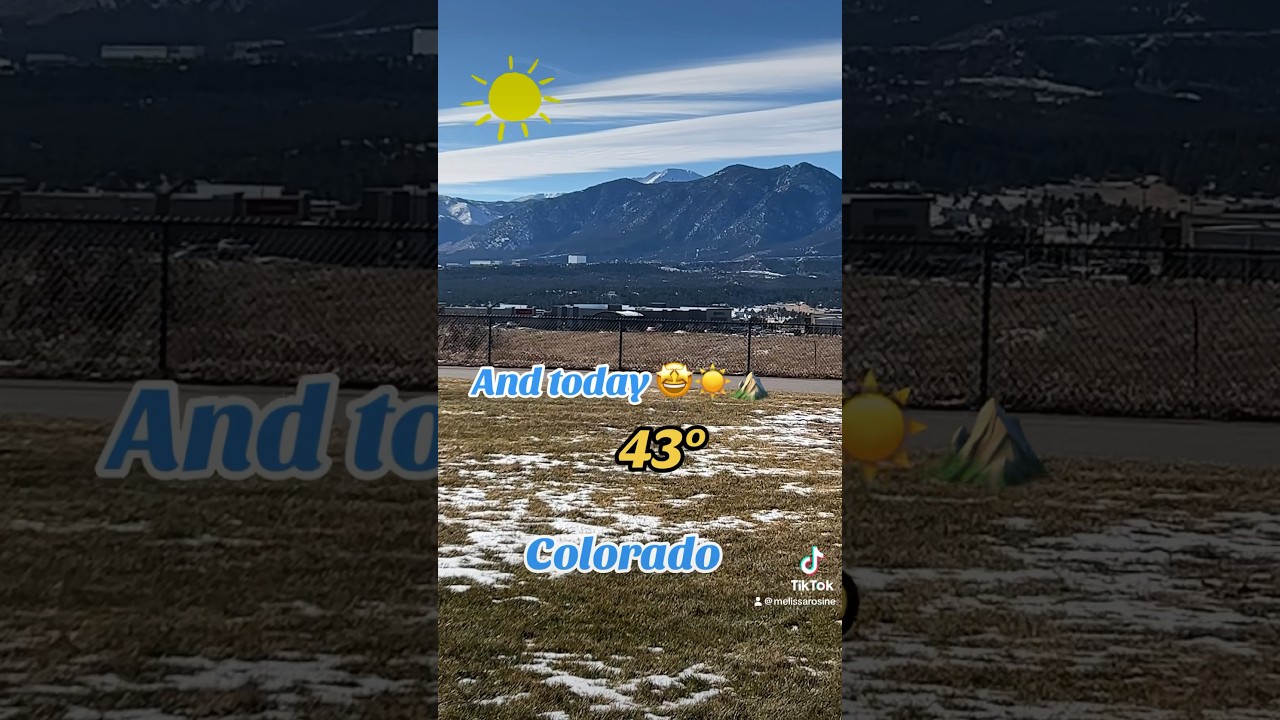 Colorado&rsquo;s front range weather. What a difference a day (and sunshine) makes! #sun #winter #moving