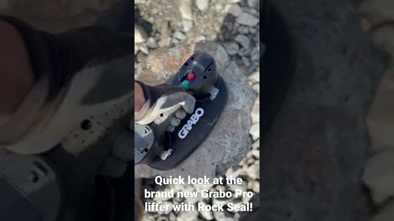 Grabo Pro with BRAND NEW &lsquo;Rock Seal&rsquo;! Pick up natural stone the easy way!