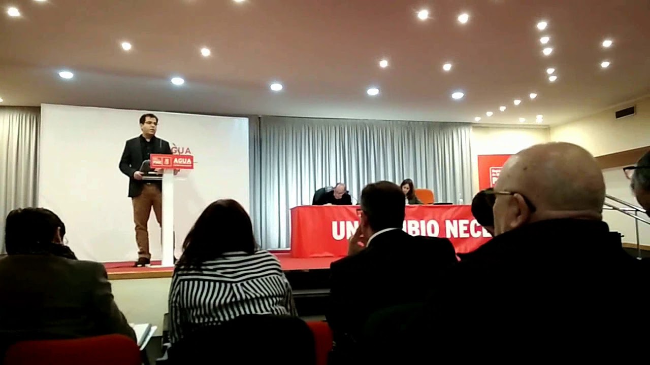 COMUNIDAD DE REGANTES DEL CAMPO DE CARTAGENA, Conferencia Agua, PSOE RM