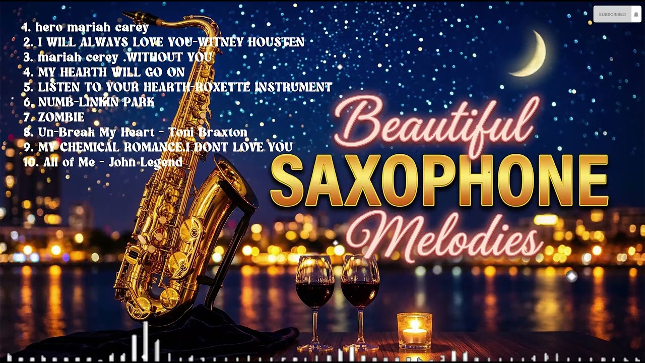 Most Beautiful Saxophone Love Songs – Relaxing Romantic Instrumental Music