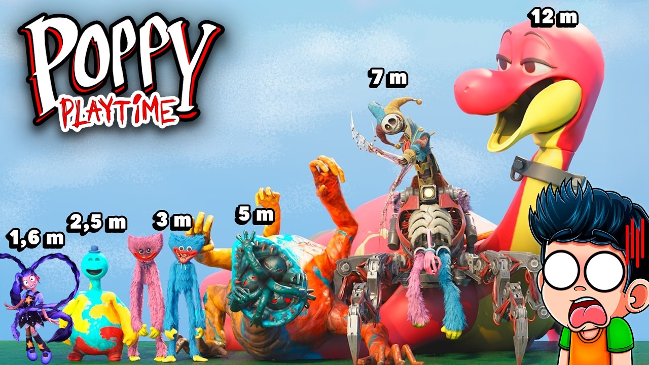 ESTATURA DE LOS PERSONAJES DE POPPY PLAYTIME 5 | JONDRES GC REACCIONA